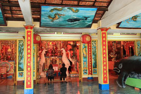 Inside Whale Temple Vung Tau