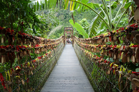 Sky Bridge in Yanoda Tropical Rainforest.