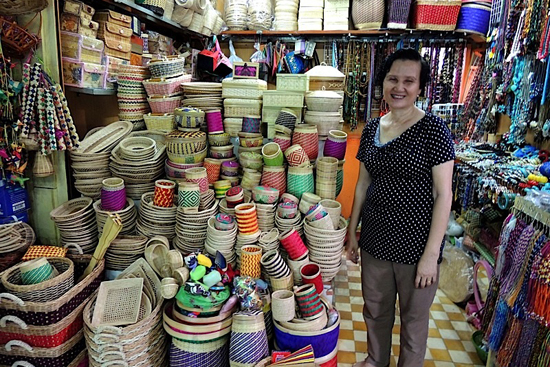 Beautiful Can stuff in a shop at Russian Market, Phnom Penh
