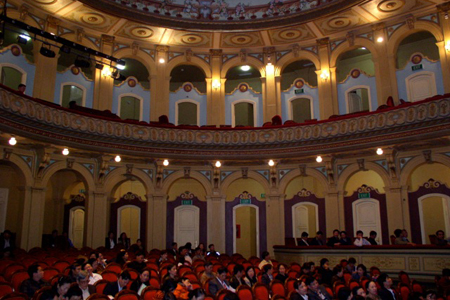 Inside Hai Phong Opera House