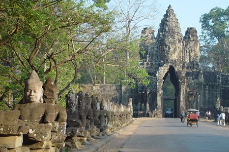 The gate of Angkor Thom, Siem Reap