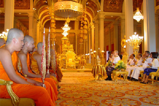 Throne at Throne Hall, Royal Palace, Phnom Penh
