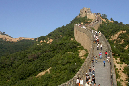 Visitors at Badaling Great Wall