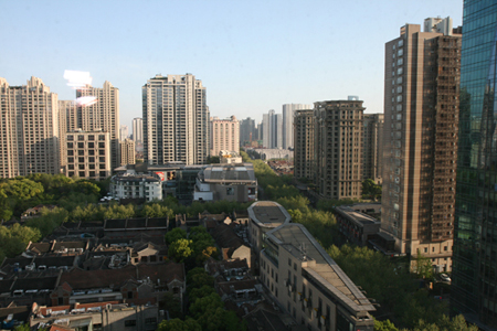 Panoramic view of Xintiandi District, Shanghai