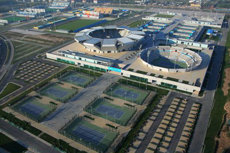 Tennis court in Beijing Olympic Sites