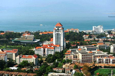 Panoramic view of Xiamen University
