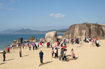 Scenic view of Tianya Haijiao (The End of Earth)