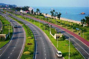 The scenic Huandao Road in Xiamen