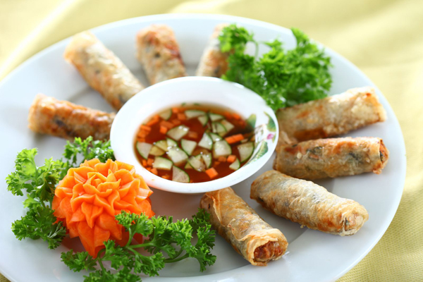 Deep fried spring rolls