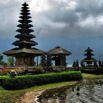 Ubud Temple in a cloudy day
