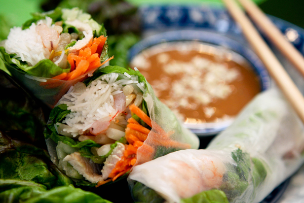 Vietnamese fresh spring rolls