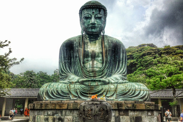 Huge sitting Buddha image in Kotokuin Temple