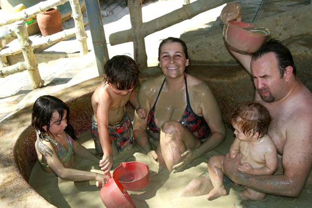 Mud bathing in 100 Egg Mud Bath, Nha Trang
