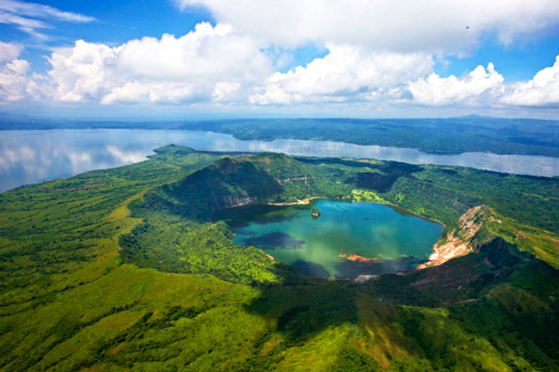 Panorama of Taal volcano