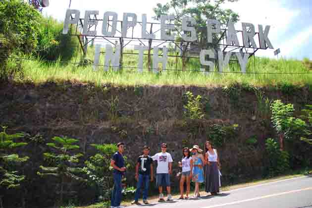 Visitors at Tagaytay People Park in the Sky