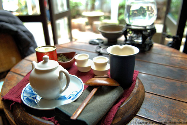 Drink tea in traditional teahouses, Taiwan