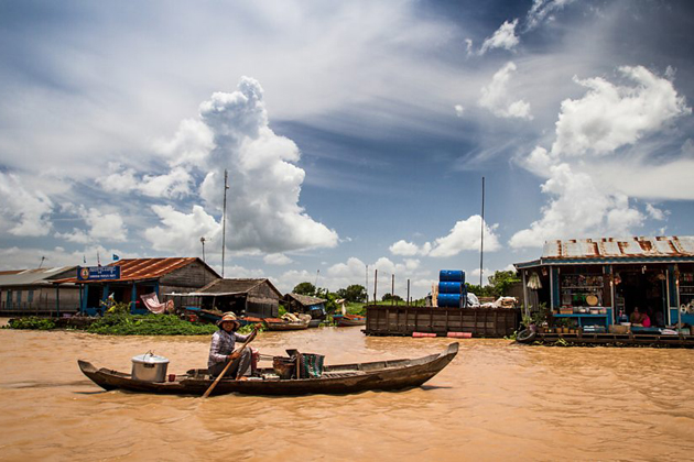 Floating village of the Tonle Sap Lake