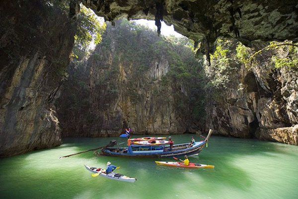 Phang Nga Bay cave canoeing