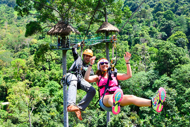 Zipline experience in Koh Samui