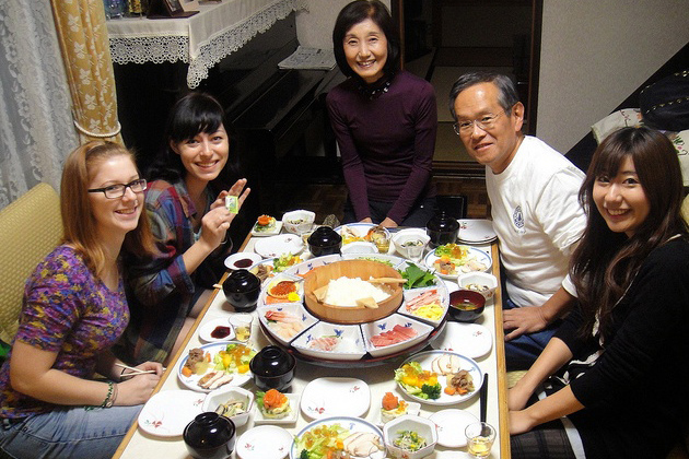 Japanese table manner meal