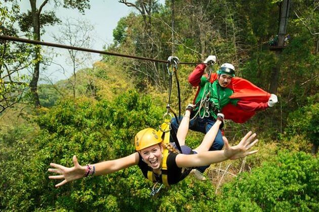 Gibbons-zip-line-Pattaya-shore-excursions