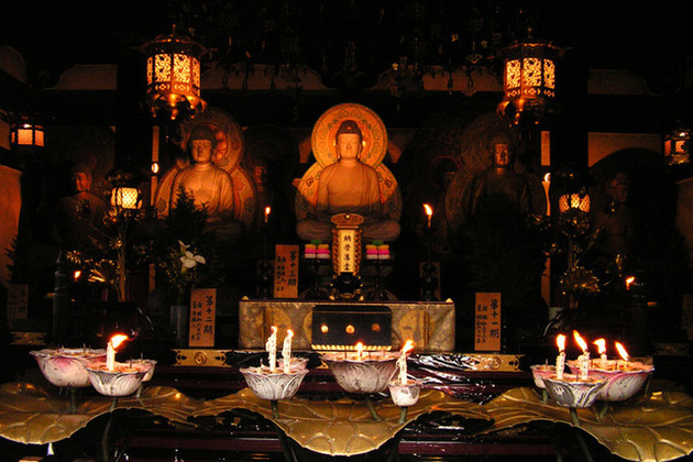 Inside Shitenoji Temple