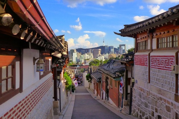 Bukchon Hanok Village in Seoul shore excursions