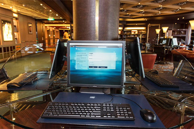 Access internet in cruise ship