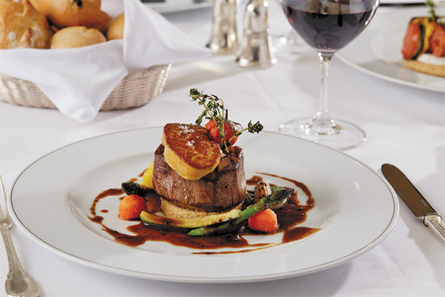 Beef steak in cruise ships