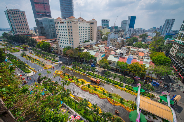 Nguyen Hue Street in Ho Chi Minh city