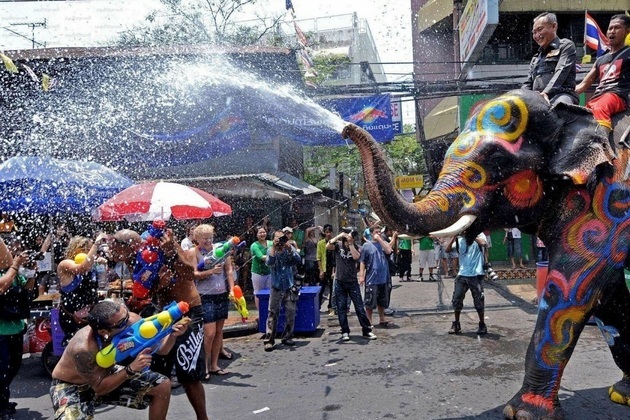 Water Festival Songkran in Thailand