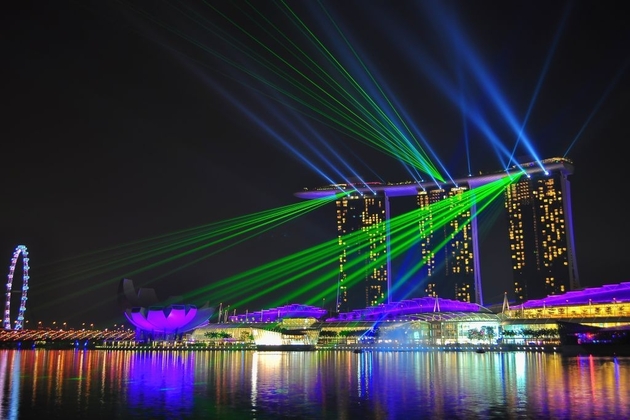 Lights Show at Marina Bay