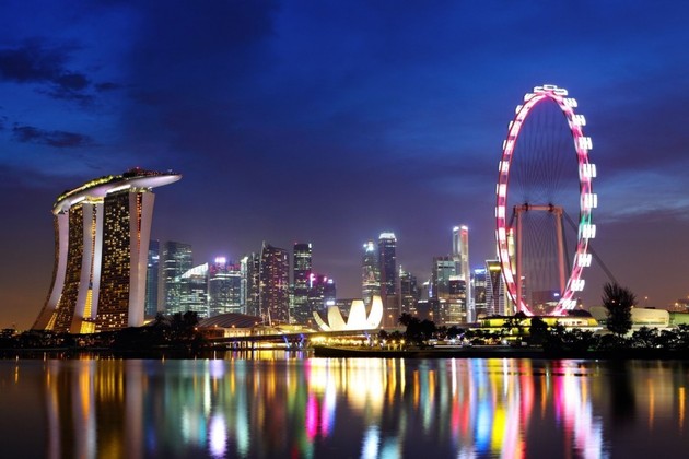 Singapore night view