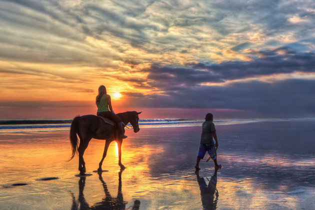 horseback ride on Yeh Gangga beach