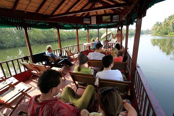 Backwaters Cruise - tourists on board