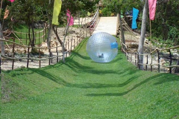 Ride the Zorb in Boracay shore excursions