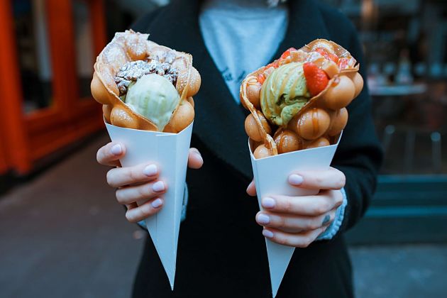 Egg Waffle - Hong Kong street food