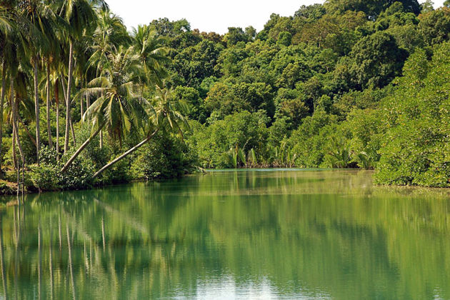 Sihanoukville Trekking Jungle Tour - boat along river
