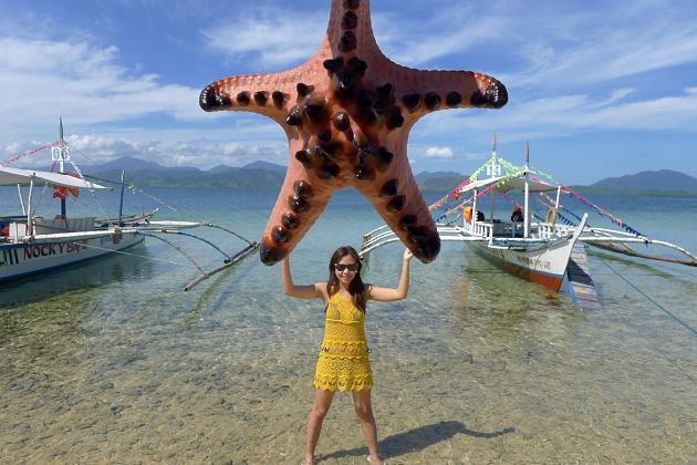 Starfish Island - Palawan shore excursions to Honda Bay