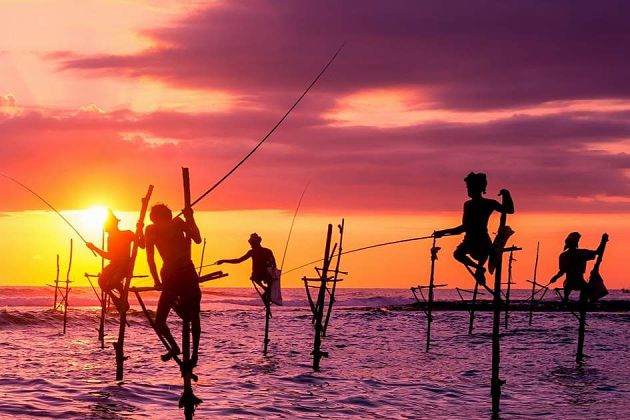 stilt fishermen - Colombo shore excursions