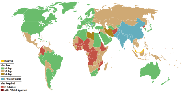 Visa-policy-of-Malaysia