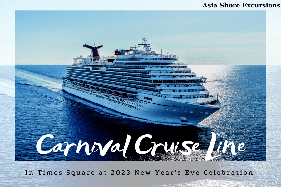 Carnival Cruise Line in Times Square at 2023 New Year’s Eve Celebration