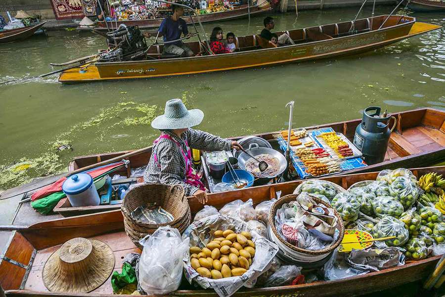 Damnoen Saduak Floating Market -Bangkok shore excursions
