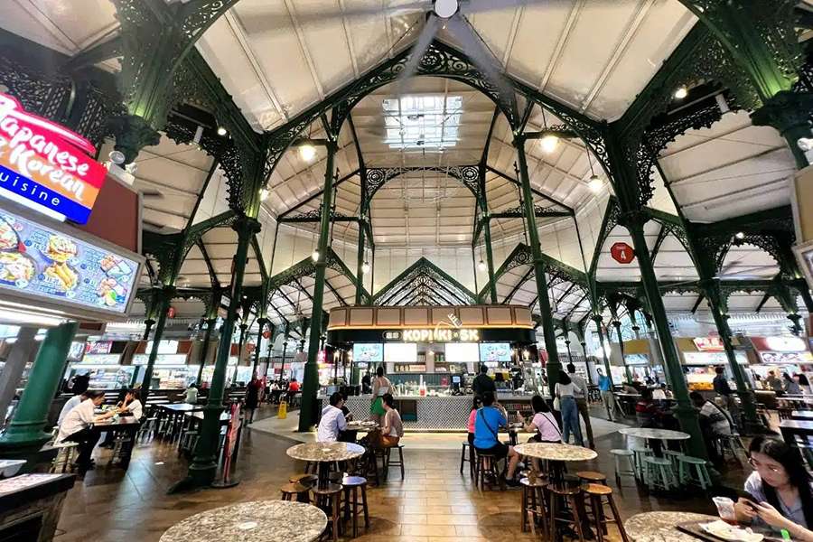 Lau Pa Sat Food Centre -Singapore shore excursions