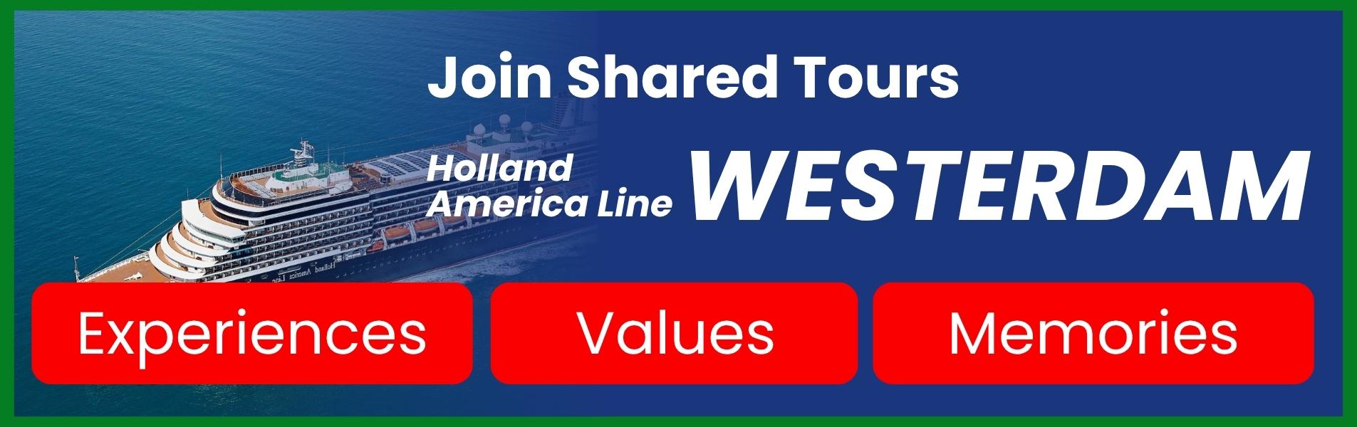 HAL Westerdam Shared Tours Button