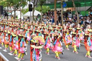 Yosakoi Festival dance during Kochi Japan shore excursions