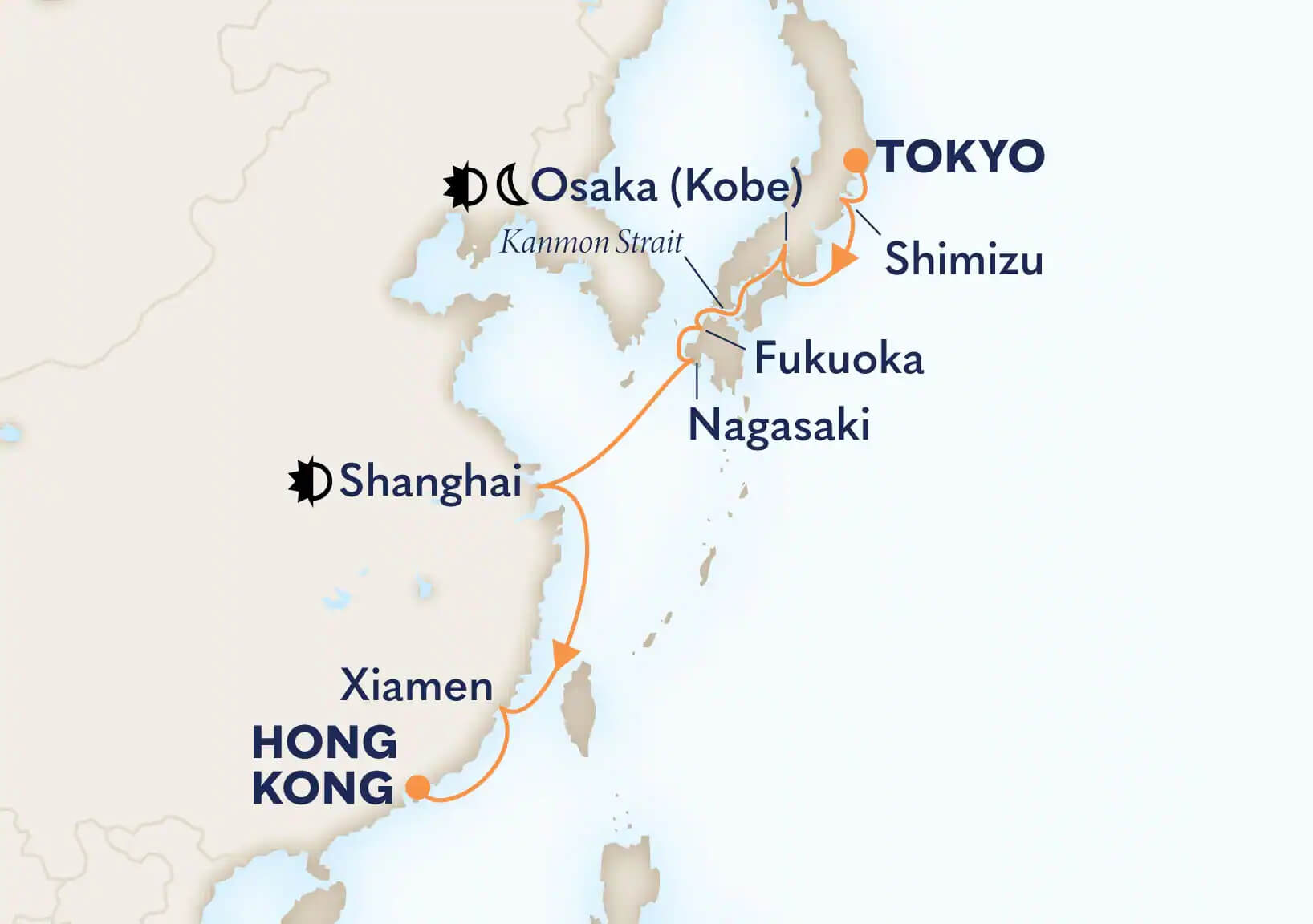 HAL Westerdam Itinerary-Oct 27 to Nov 09
