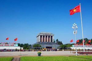 Ho Chi Minh Mausoleum on Hanoi excursions