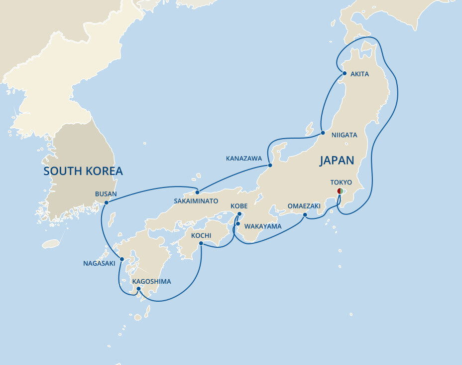 Diamond-Princess itinerary Nov 12 - Nov 25, 2025