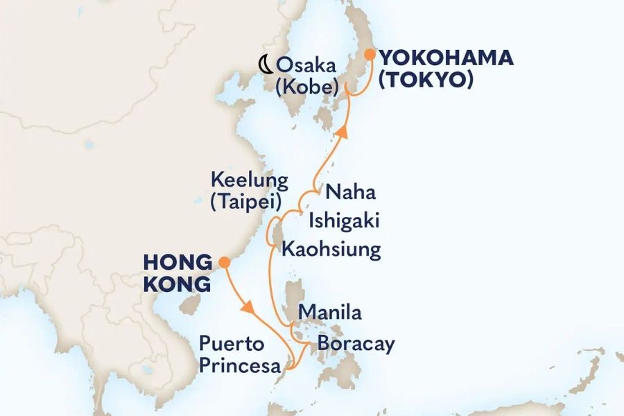 HAL Westerdam cruise excursions itinerary Feb 1 - Feb 15 2026